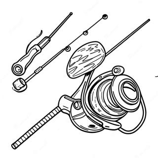 Fishing Pole Coloring Pages