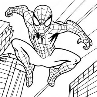 シンビオートスパイダーマン 塗り絵ページ