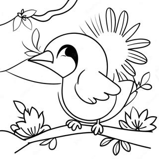 Birds In Nature Coloring Page 69024-54631