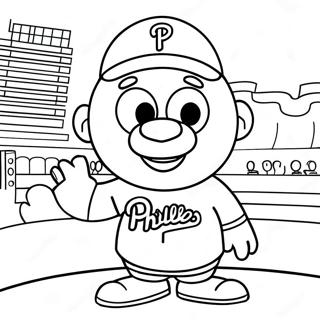 Phillies Mascot Coloring Page 69054-54650