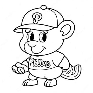 Phillies Mascot Coloring Page 69054-54651