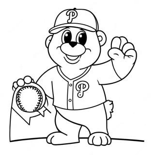 Phillies Mascot Coloring Page 69054-54652