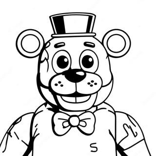 Fnaf लेफ्टी रंग भरने के पन्ने