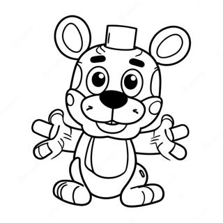 Cute Lefty Fnaf Coloring Page 69085-54671