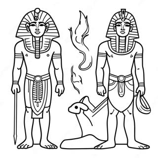 Egyptian Gods Coloring Page 69094-54685