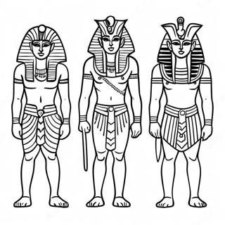 Egyptian Gods Coloring Page 69094-54687