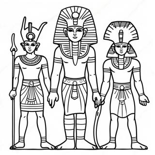 Egyptian Gods Coloring Page 69094-54688