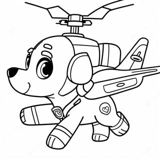 Paw Patrol Skye Helicopter Coloring Page 69104-54683