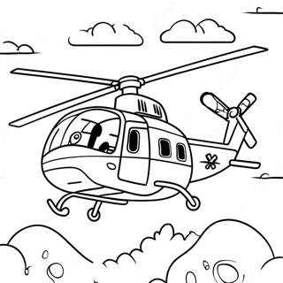 Skye Flying High In Helicopter Coloring Page 69105-54678