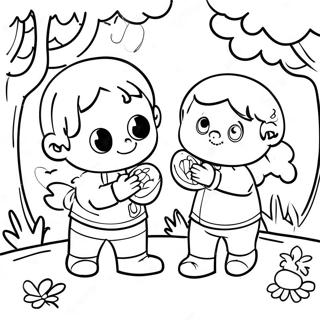 Hide And Seek Coloring Pages