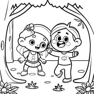 Hide And Seek Fun Coloring Page 69144-54716