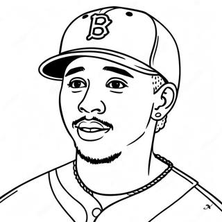 Mookie Betts Coloring Pages