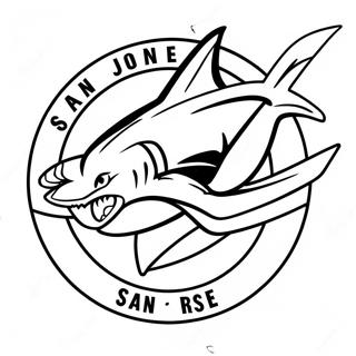 San Jose Sharks Logo Coloring Page 69224-54791