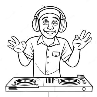 How Tall Is Dj Music Man Coloring Pages