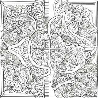 Pages Of Kells Intricate Designs Coloring Page 69304-54848