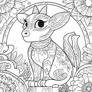 Pages Of Kells Colorful Creatures Coloring Page 69305-54858