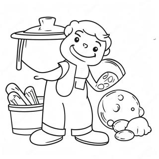 Chores Coloring Pages