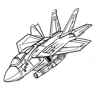 F14 Tomcat Coloring Page 69374-54915