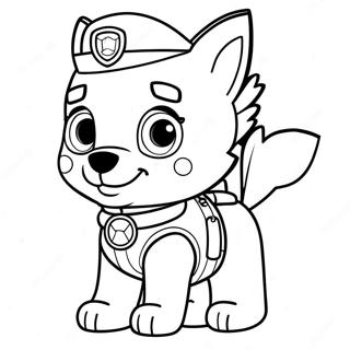 Skye Paw Patrol Coloring Pages