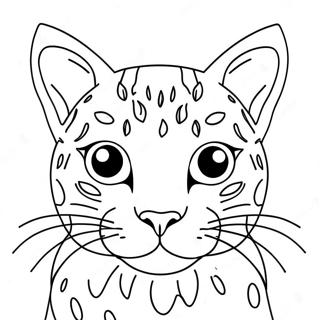 Bengal Cat Coloring Page 69404-54938