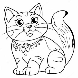 Playful Bengal Cat Coloring Page 69405-54934