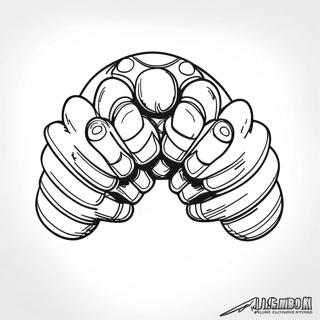 Fierce Metal Knuckles Coloring Page 69415-54943