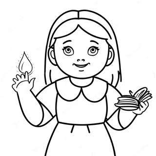 Matilda With Magical Powers Coloring Page 6941-5529