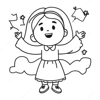 Matilda With Magical Powers Coloring Page 6941-5530