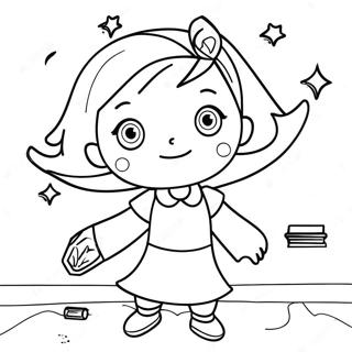 Matilda With Magical Powers Coloring Page 6941-5531