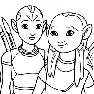 Avatar Movie Coloring Page 69454-54969