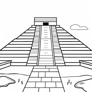 Ancient Ziggurat Coloring Page 69465-54998