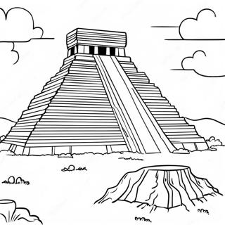 Ancient Ziggurat Coloring Page 69465-55000