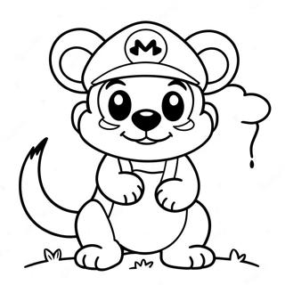 Tanooki Mario Coloring Page 69474-54995