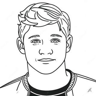 Niall Horan Coloring Pages