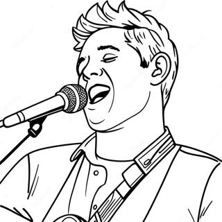 Niall Horan Zingt Op Het Podium Kleurplaat 69485-54983