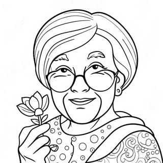 Happy Mothers Day Grandma Coloring Pages