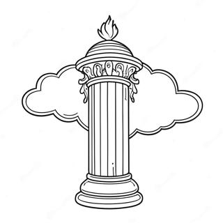 Pillar Of Cloud And Fire Coloring Pages