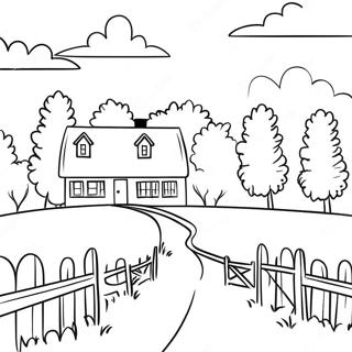 Charming Pennsylvania Countryside Coloring Page 69545-55034