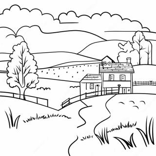 Charming Pennsylvania Countryside Coloring Page 69545-55035