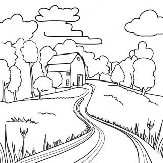 Charming Pennsylvania Countryside Coloring Page 69545-55036