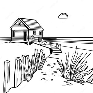 Obx Beach Scene Coloring Page 69554-55038