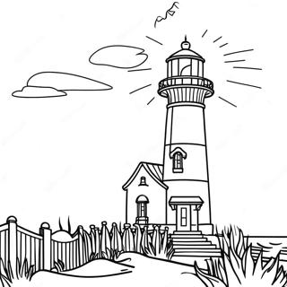 Obx Lighthouse Coloring Page 69555-55054