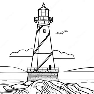 Obx Lighthouse Coloring Page 69555-55055