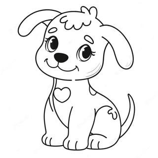 Cute Puppy Coloring Page 69584-55082