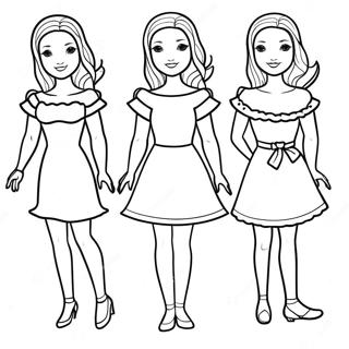 Paper Doll Template Coloring Pages