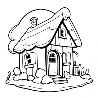 Cottage Coloring Pages