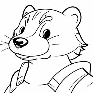 Bucky Badger Coloring Pages