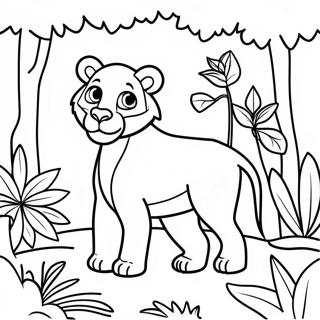 Jungle Animal Coloring Page 69644-55108