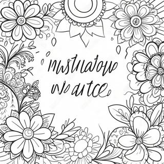 Bullet Journal Inspirational Quote Coloring Page 69675-55148