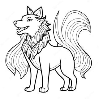 Mythical Wolf Coloring Page 6970-5550